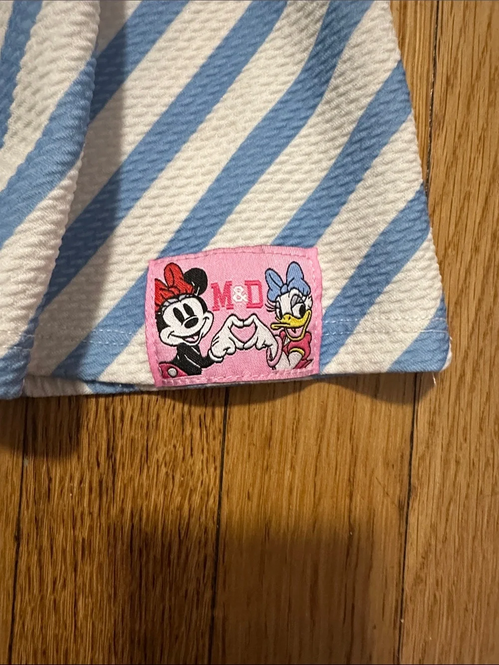 Disney Blue and White Striped Minnie & Daisy Sundress